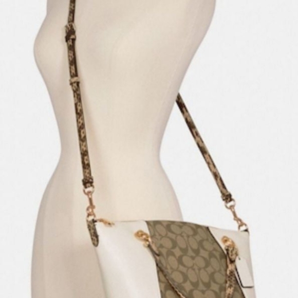 Coach Kacey Satchel In Colorblock Signature Canvas new - Picture 3 of 9